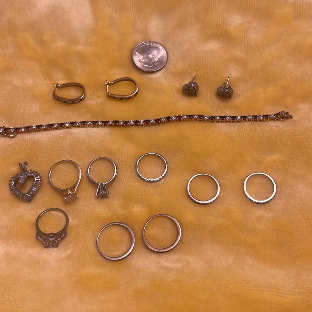 Sterling silver jewelry Lotte marked 925 each piece